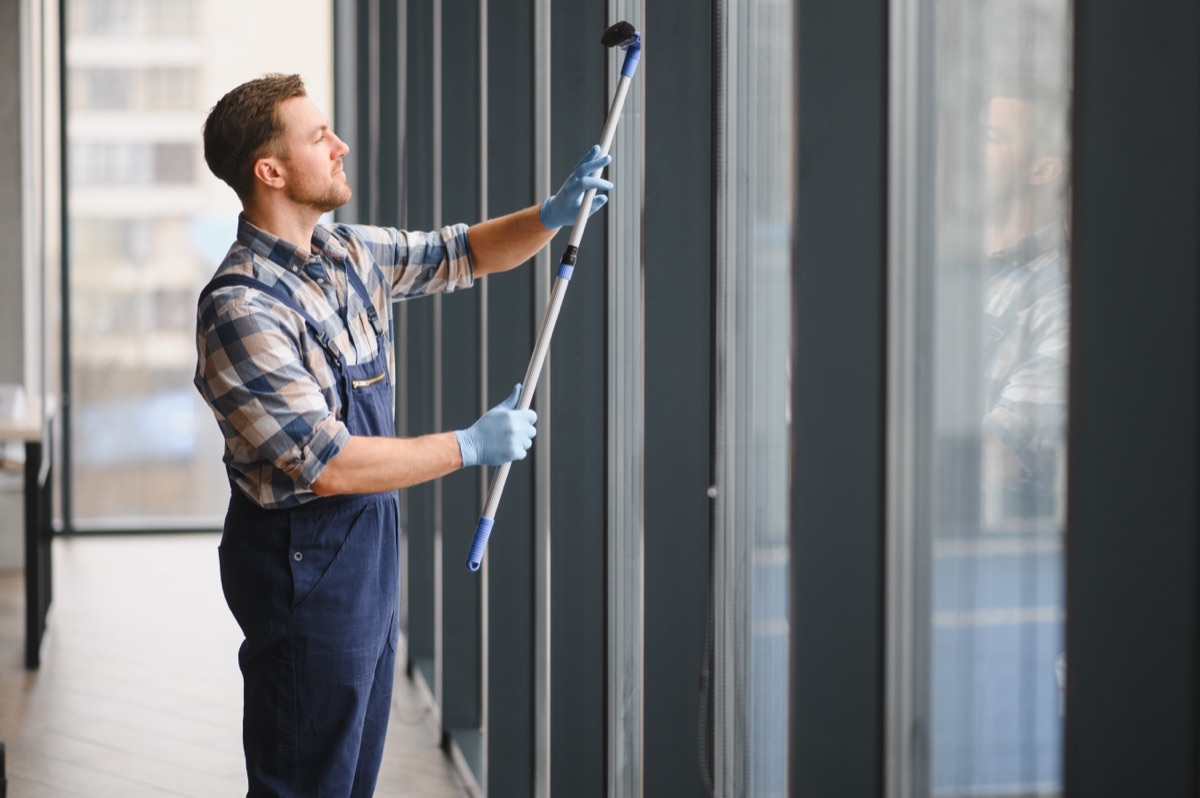 Professional cleaning commercial building windows in Raleigh NC